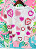 White Multi Doily Heart TeeHeartland Retail ItemsQueen of SparklesThe Printed Peach Savannah