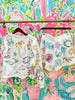 White Outline Rainbow Under The Sea Icon ShortQueen of SparklesThe Printed Peach Savannah