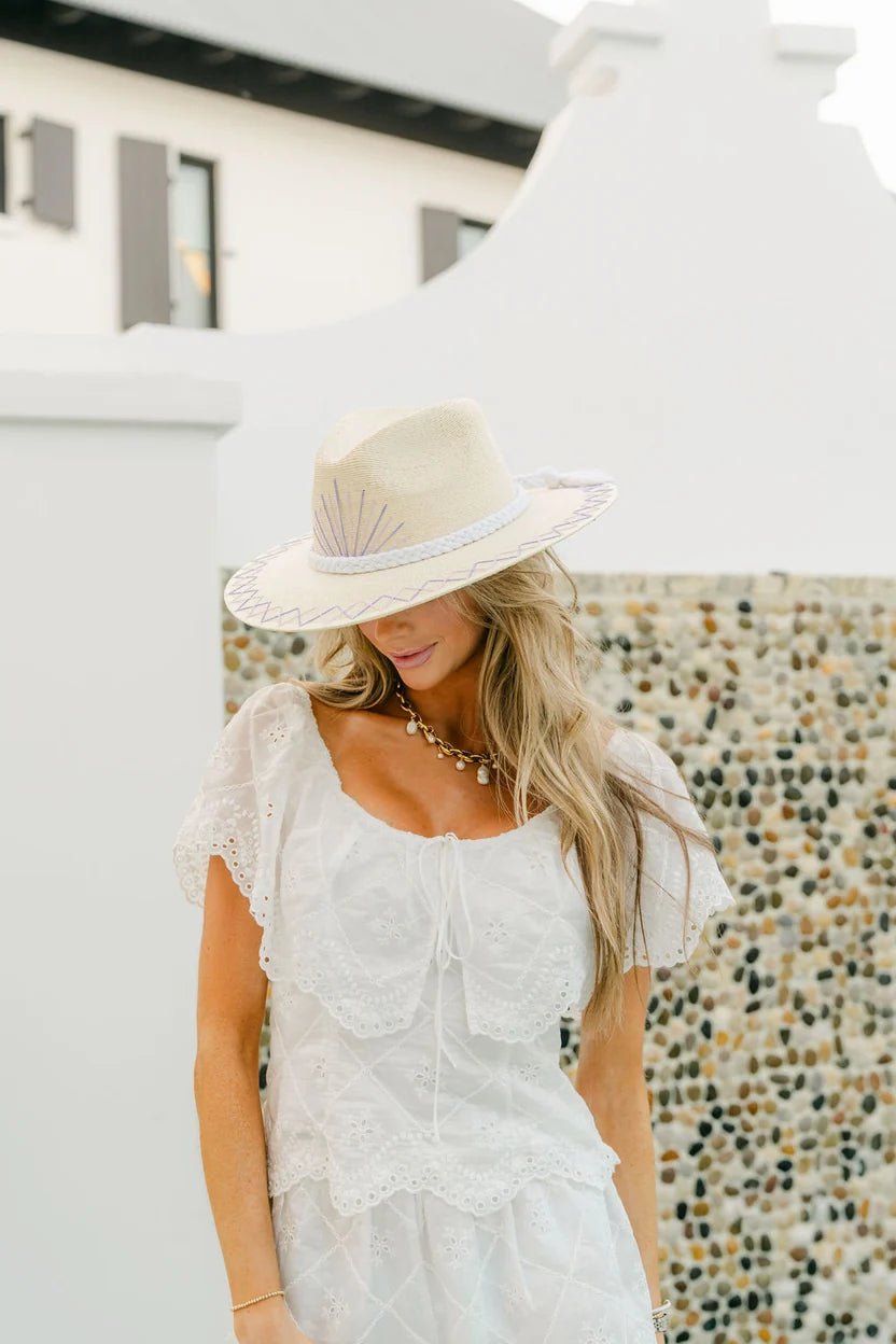 White Palm - Capri Agave - ShellTipsy ThreadsThe Printed Peach Savannah