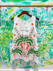 White Palm Tree & Jaguar Cotton Tank DressQueen of SparklesThe Printed Peach Savannah