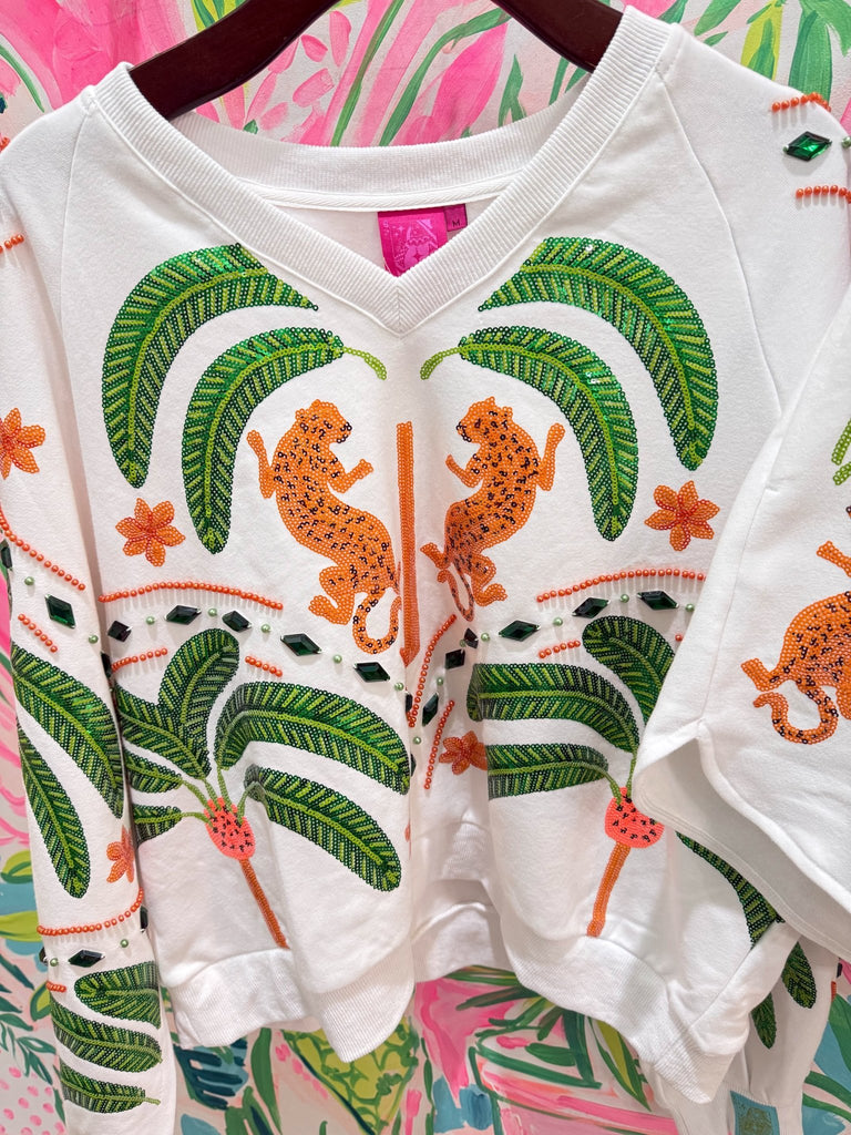 White Palm Tree & Jaguar ShortQueen of SparklesThe Printed Peach Savannah