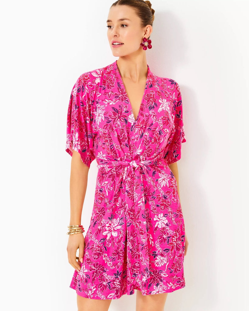 Wisteria V - Neck DressHeartland Retail ItemsLILLY PULITZERThe Printed Peach Savannah