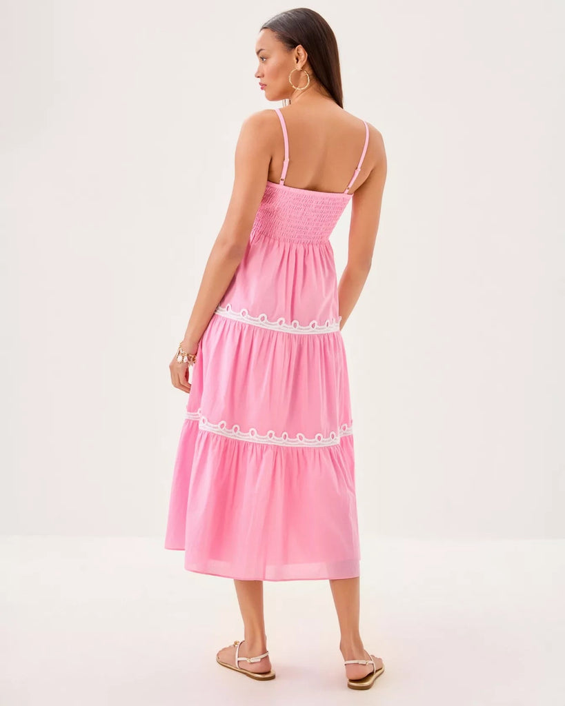 Zanna Cotton Midi DressHeartland Retail ItemsLILLY PULITZERThe Printed Peach Savannah
