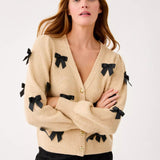 Zarie Bow CardiganWomen - Sweaters & Cardigans - Cardigans & VestsLILLY PULITZERThe Printed Peach Savannah